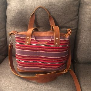Nena & Co. Cambria Fabric and Leather Sonia